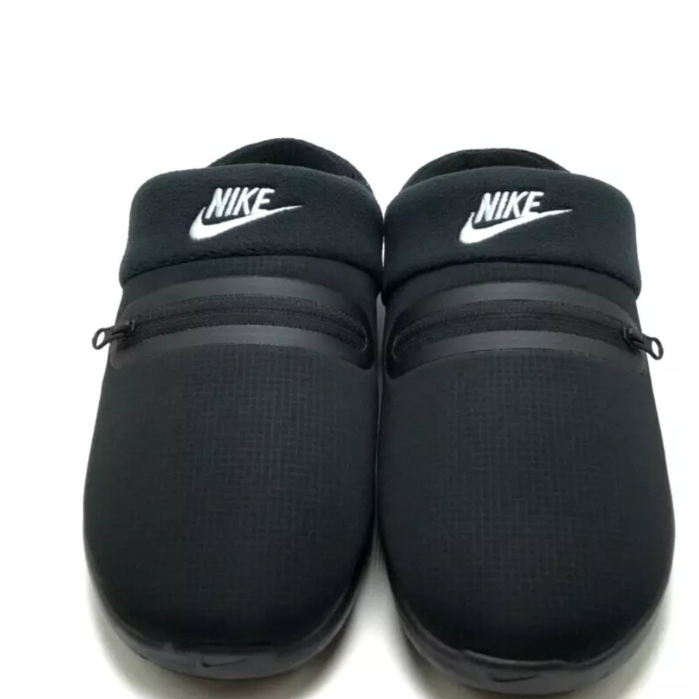 MEN'S NIKE Burrow  Black/Metallic Silver/Black Slip On Shoes